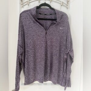 Nike Heathered Purple Dri-FIT Top, Plus Size 2X